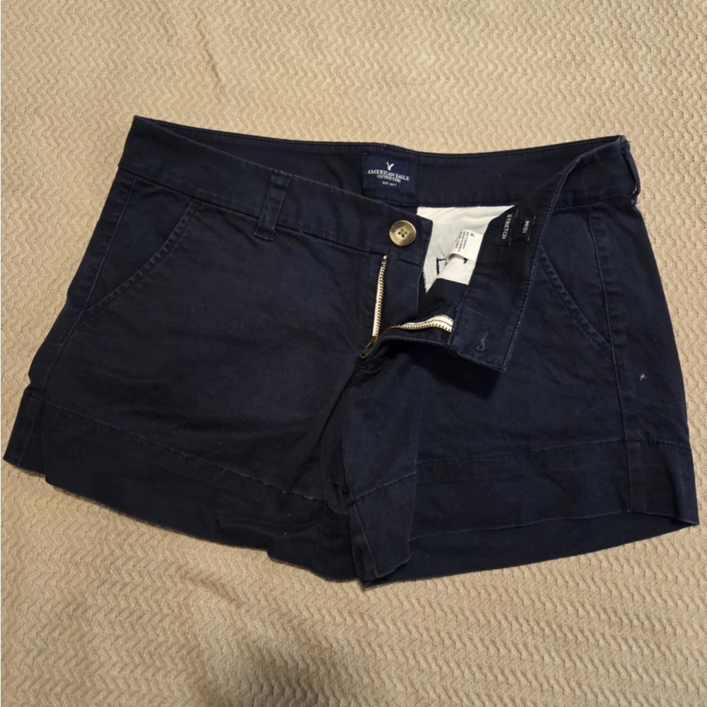 Navy Shortie Shorts